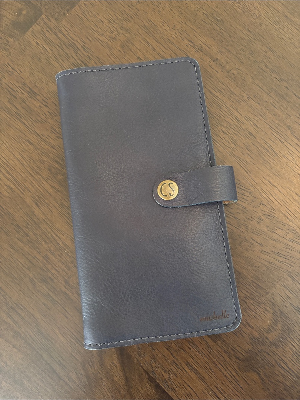SALE Hobonichi Weeks Chic Sparrow Blue Leather Folio Travelers Notebook Cover